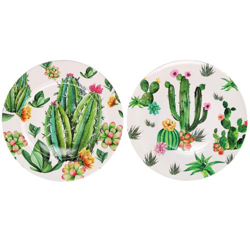Decorative cactus plate